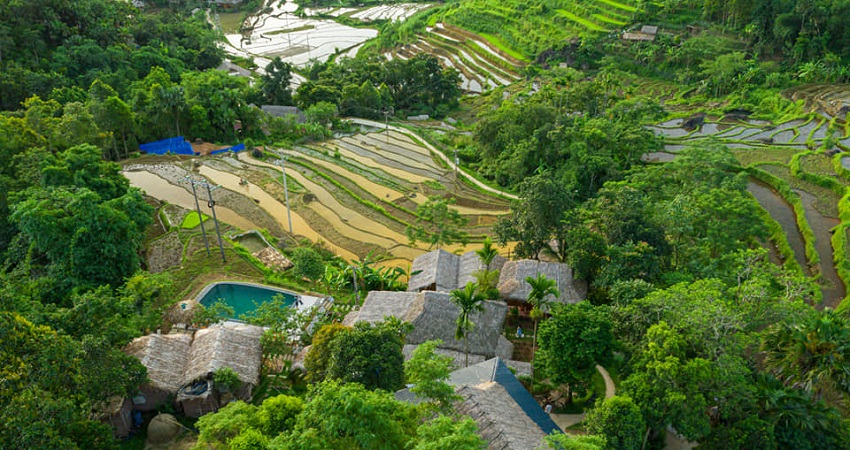 Tour du lịch Pù Luông Bè Tre Thác Hiêu